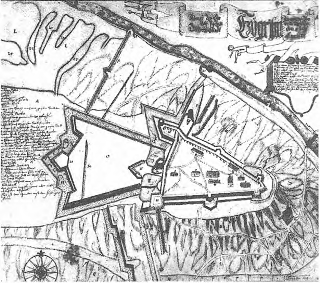 Крепость Чигирин в 1678 г.