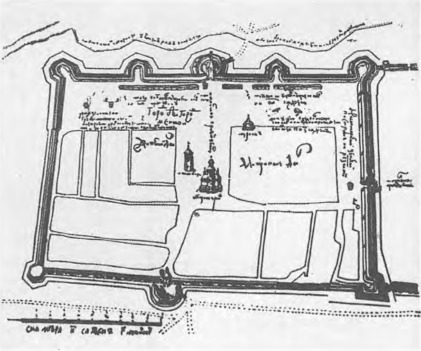 План Белгородской крепости