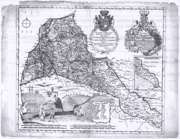 Карта Курляндии