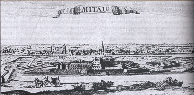 Вид митавского замка