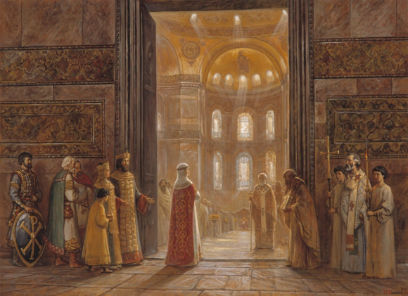Поездка княгини Ольги в Царьград (Константинополь)