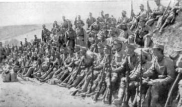 Австрийские солдаты 1914 г.