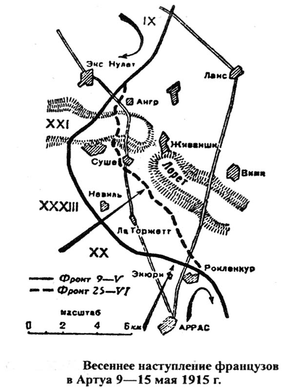 Весеннее наступление французов в Артуа