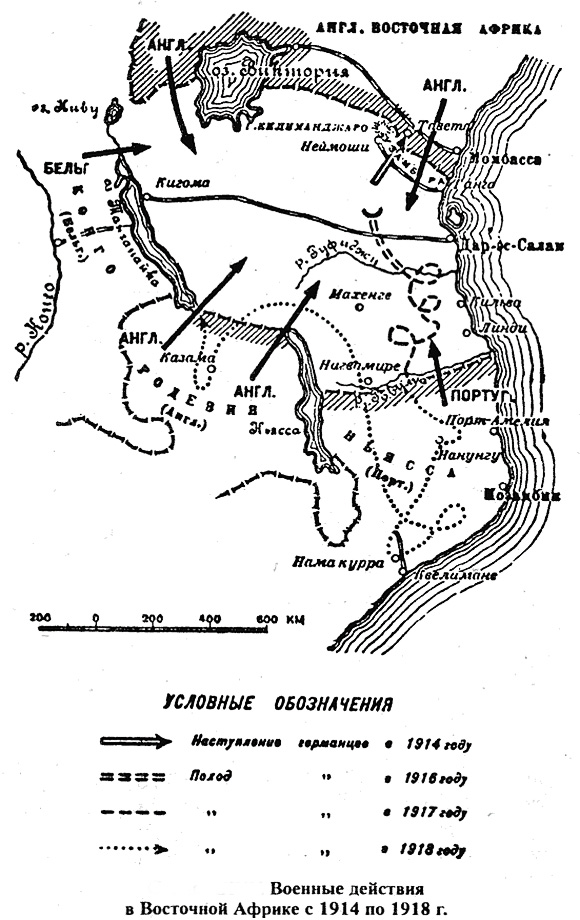 Военные действия в Восточной Африке 1914-1918 гг.