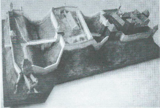 Макет крепости Феллин в XVI в.