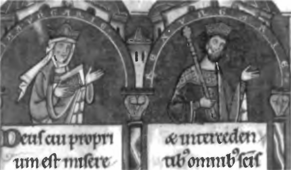 Венгерский король Эндре II и его жена Гертруда