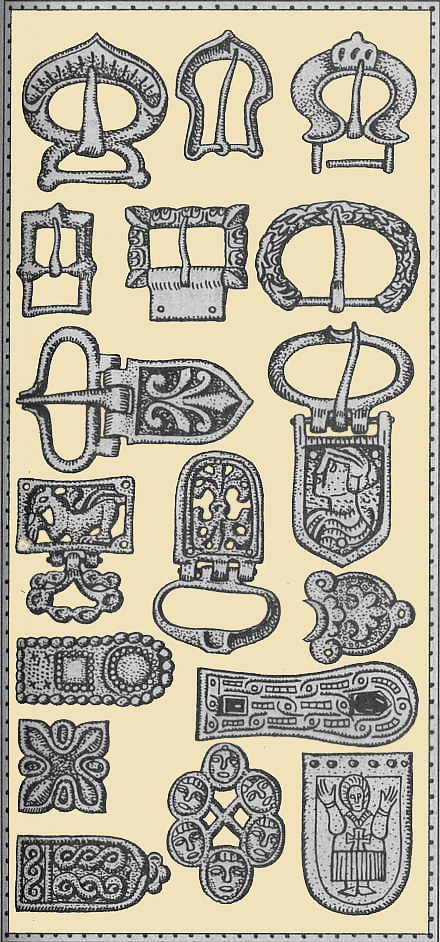 Поясные пряжки, оковки (бляшки, накладки) и наконечники