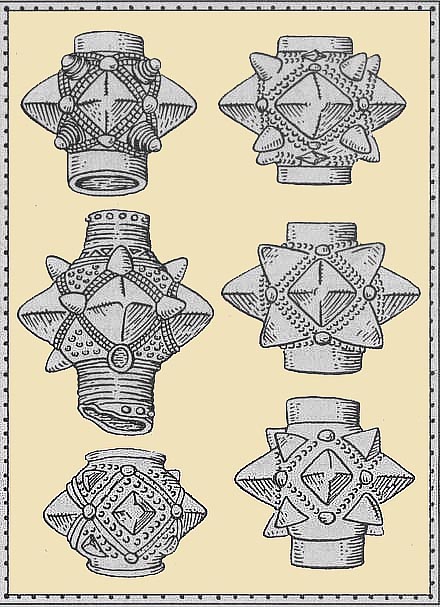 Многошипные булавы различных форм. XI–XIII века